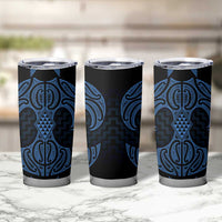 Kikorangi Maori Ta Moko Poutama Art Tumbler Cup LT9 - Polynesian Pride