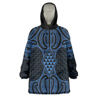 Kikorangi Maori Ta Moko Poutama Art Wearable Blanket Hoodie
