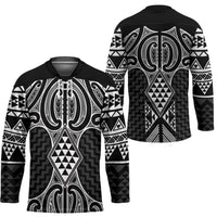 Ma Maori Ta Moko Poutama Art Hockey Jersey - Polynesian Pride