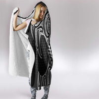 Ma Maori Ta Moko Poutama Art Hooded Blanket