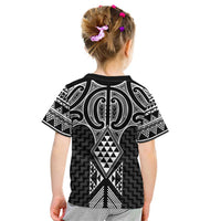 Ma Maori Ta Moko Poutama Art Kid T Shirt