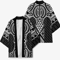Ma Maori Ta Moko Poutama Art Kimono - Polynesian Pride