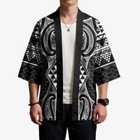 Ma Maori Ta Moko Poutama Art Kimono - Polynesian Pride