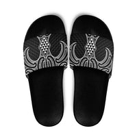 Ma Maori Ta Moko Poutama Art Slide Sandals - Polynesian Pride
