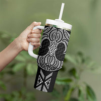 Ma Maori Ta Moko Poutama Art Tumbler With Handle