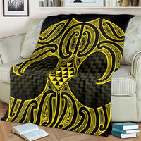 Mahi-dawg Maori Ta Moko Poutama Art Blanket