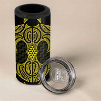 Mahi-dawg Maori Ta Moko Poutama Art 4 in 1 Can Cooler Tumbler