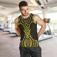 Mahi-dawg Maori Ta Moko Poutama Art Men Tank Top