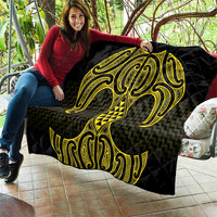 Mahi-dawg Maori Ta Moko Poutama Art Quilt
