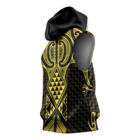 Mahi-dawg Maori Ta Moko Poutama Art Sleeveless Hoodie - Polynesian Pride