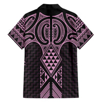 Mawhero Maori Ta Moko Poutama Art Family Matching Off The Shoulder Long Sleeve Dress and Hawaiian Shirt