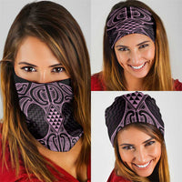 Mawhero Maori Ta Moko Poutama Art Neck Gaiter - Polynesian Pride