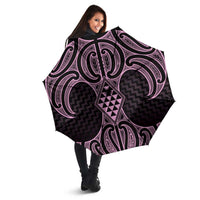 Mawhero Maori Ta Moko Poutama Art Umbrella - Polynesian Pride
