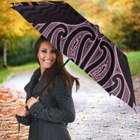 Mawhero Maori Ta Moko Poutama Art Umbrella - Polynesian Pride