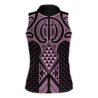 Mawhero Maori Ta Moko Poutama Art Women Sleeveless Polo Shirt
