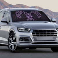 Waiporoporo Maori Ta Moko Poutama Art Auto Sun Shade - Polynesian Pride