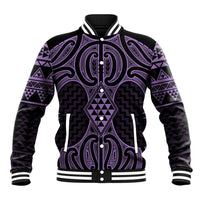 Waiporoporo Maori Ta Moko Poutama Art Baseball Jacket