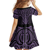 Waiporoporo Maori Ta Moko Poutama Art Family Matching Mermaid Dress and Hawaiian Shirt LT9 - Polynesian Pride