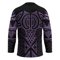 Waiporoporo Maori Ta Moko Poutama Art Hockey Jersey - Polynesian Pride