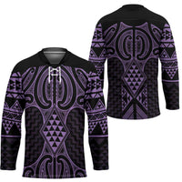 Waiporoporo Maori Ta Moko Poutama Art Hockey Jersey - Polynesian Pride