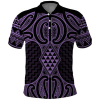 Waiporoporo Maori Ta Moko Poutama Art Polo Shirt