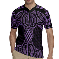 Waiporoporo Maori Ta Moko Poutama Art Rugby Jersey