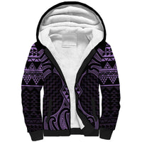 Waiporoporo Maori Ta Moko Poutama Art Sherpa Hoodie