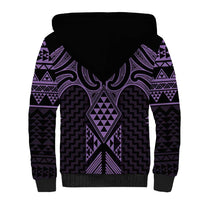 Waiporoporo Maori Ta Moko Poutama Art Sherpa Hoodie