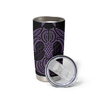 Waiporoporo Maori Ta Moko Poutama Art Tumbler Cup LT9 - Polynesian Pride