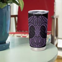 Waiporoporo Maori Ta Moko Poutama Art Tumbler Cup LT9 - Polynesian Pride