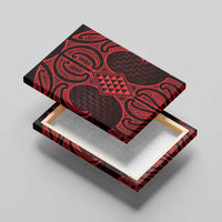 Whero Maori Ta Moko Poutama Art Canvas Wall Art