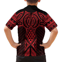 Whero Maori Ta Moko Poutama Art Family Matching Long Sleeve Bodycon Dress and Hawaiian Shirt LT9 - Polynesian Pride