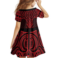 Whero Maori Ta Moko Poutama Art Family Matching Mermaid Dress and Hawaiian Shirt LT9 - Polynesian Pride