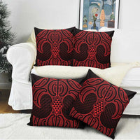 Whero Maori Ta Moko Poutama Art Pillow Cover LT9 - Polynesian Pride