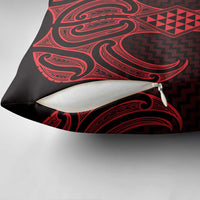 Whero Maori Ta Moko Poutama Art Pillow Cover LT9 - Polynesian Pride