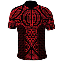 Whero Maori Ta Moko Poutama Art Polo Shirt