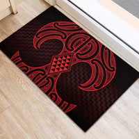 Whero Maori Ta Moko Poutama Art Rubber Doormat LT9 - Polynesian Pride