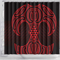 Whero Maori Ta Moko Poutama Art Shower Curtain
