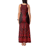 Whero Maori Ta Moko Poutama Art Tank Maxi Dress
