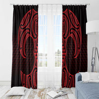 Whero Maori Ta Moko Poutama Art Window Curtain