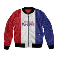 New Zealand Rugby Pacific Personalised Bomber Jacket Maori Style Tribal Tapa Pattern