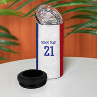 New Zealand Rugby Pacific Personalised 4 in 1 Can Cooler Tumbler Maori Style Tribal Tapa Pattern