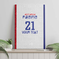 New Zealand Rugby Pacific Personalised Canvas Wall Art Maori Style Tribal Tapa Pattern