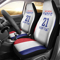 New Zealand Rugby Pacific Personalised Car Seat Cover Maori Style Tribal Tapa Pattern