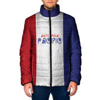 New Zealand Rugby Pacific Personalised Padded Jacket Maori Style Tribal Tapa Pattern - Polynesian Pride