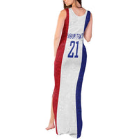 New Zealand Rugby Pacific Personalised Tank Maxi Dress Maori Style Tribal Tapa Pattern