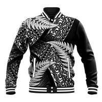 New Zealand Rugby Pacific Personalised Baseball Jacket All Black Maori Pasifika Fern Pattern