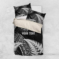 New Zealand Rugby Pacific Personalised Bedding Set All Black Maori Pasifika Fern Pattern