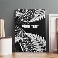 New Zealand Rugby Pacific Personalised Canvas Wall Art All Black Maori Pasifika Fern Pattern