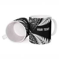 New Zealand Rugby Pacific Personalised Ceramic Mug All Black Maori Pasifika Fern Pattern - Polynesian Pride